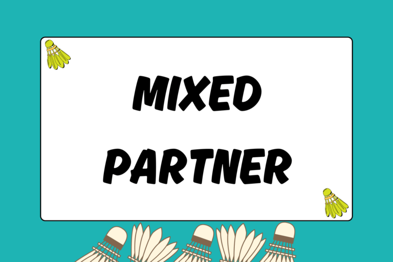 Choosing a Mixed Partner in Badminton