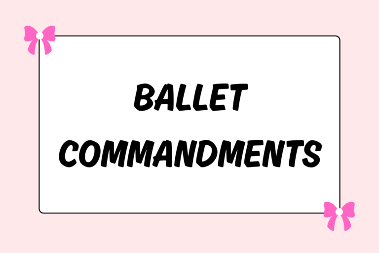 10 Commandments of Pre-Pro Ballet