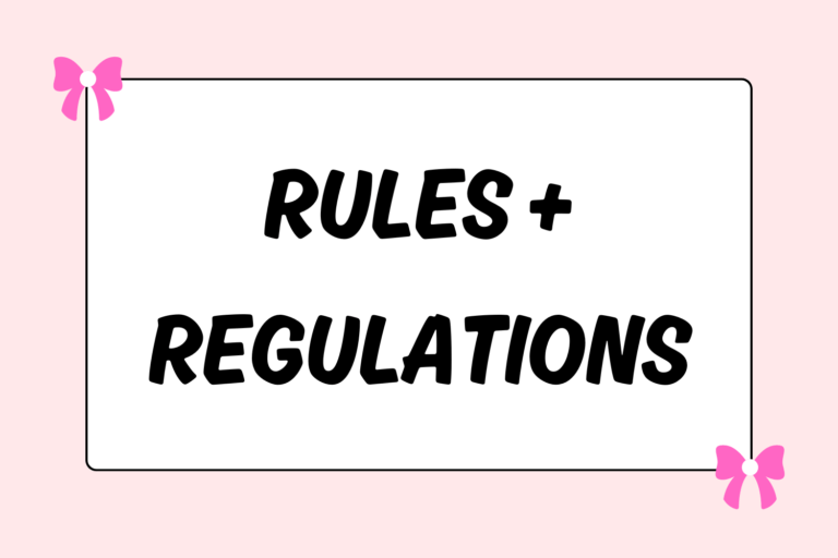 Ballet Competition Rules & Regulations