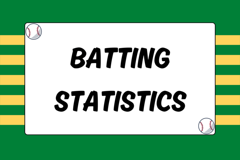 Baseball Batting Statistics Explained