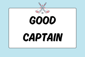 How to Be a Good Captain in Field Hockey