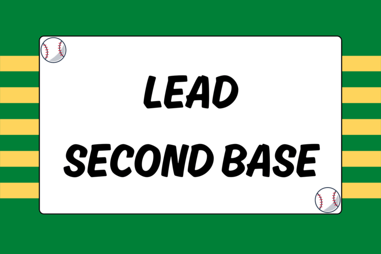 How to Take a Lead at Second Base