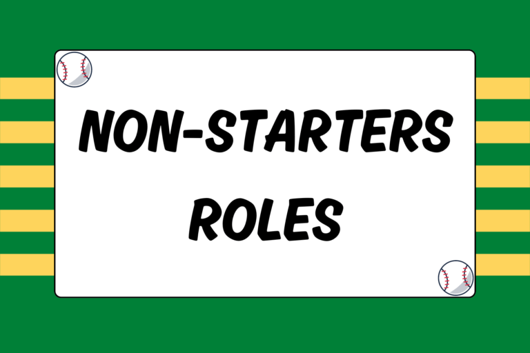 Roles for Non-starters in Baseball