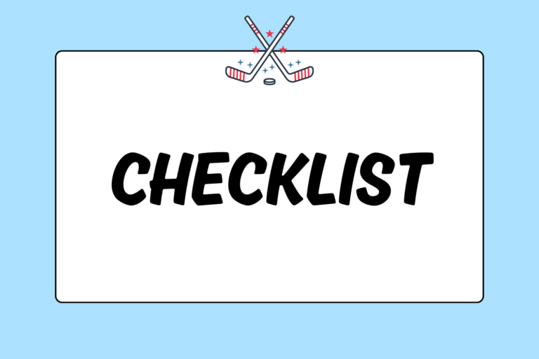 An Ice Hockey Checklist