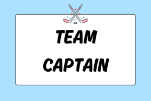 How to Choose an Ice Hockey Team Captain