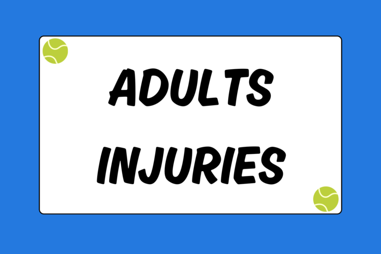 Common Injuries for Adult Tennis Players