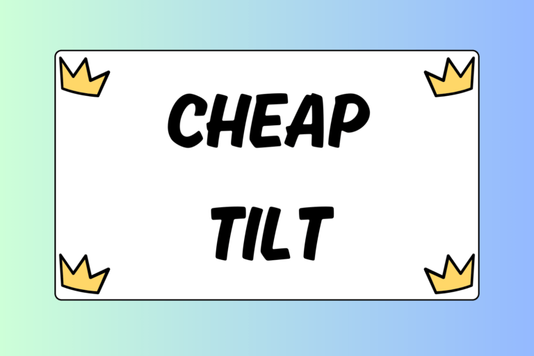 How to Do the Cheap Tilt