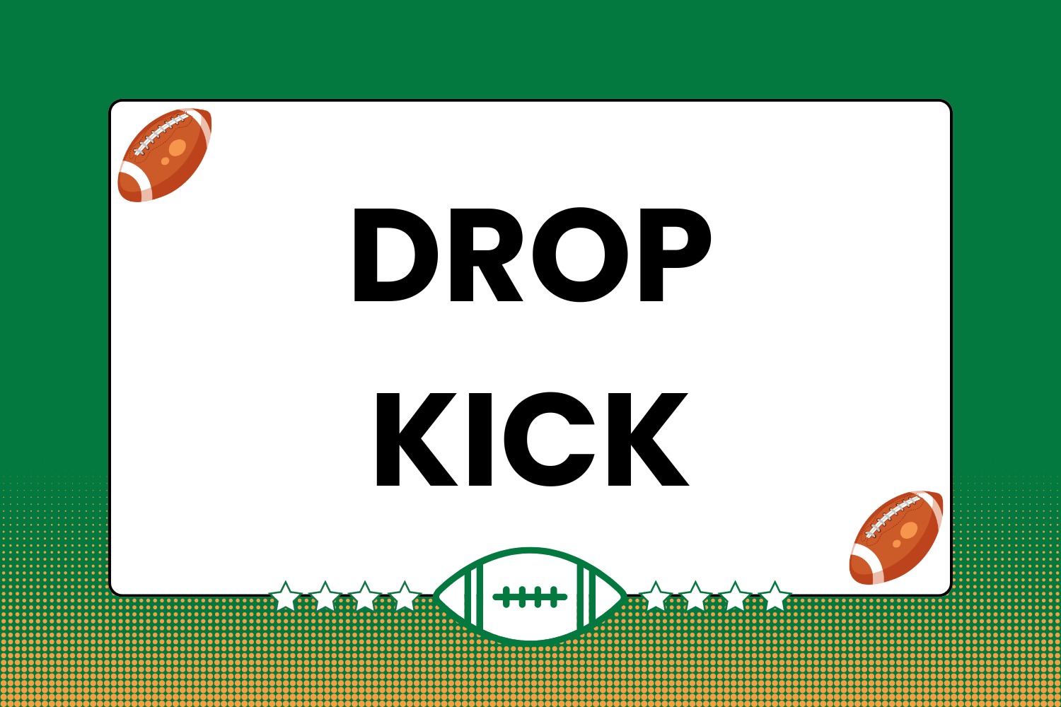 How to drop kick in rugby