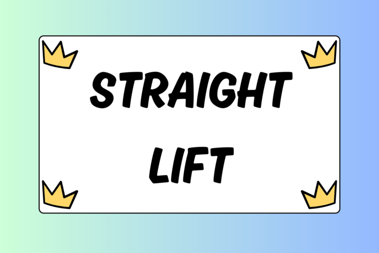 How to Score with the Straight Lift