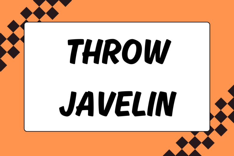 How to Throw the Javelin