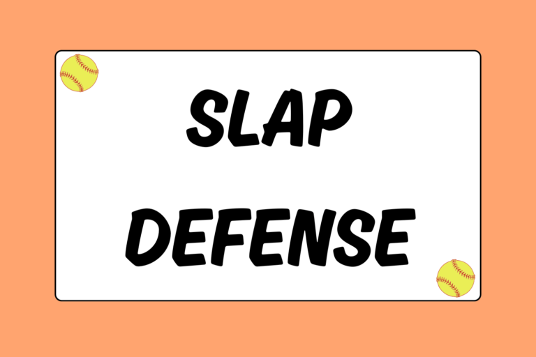 Softball Slap Defense No Runners on Base