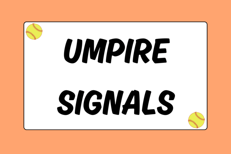 Umpire Signals for Softball